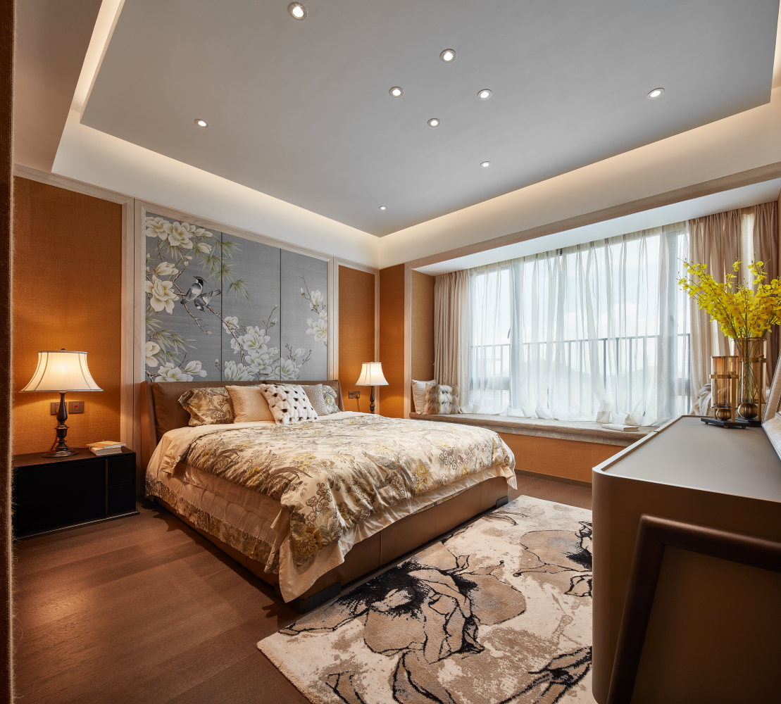 银湖蓝山150㎡现代轻奢实景