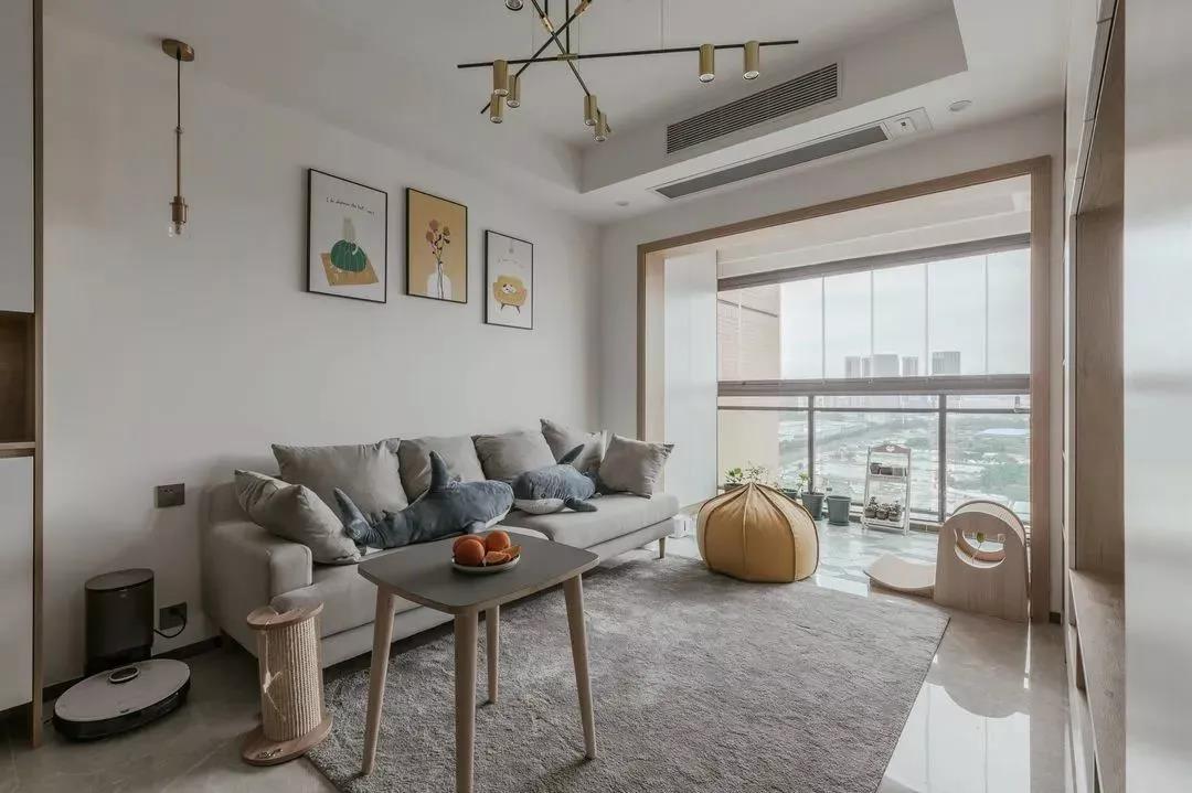 80㎡三居室，合理布局设计