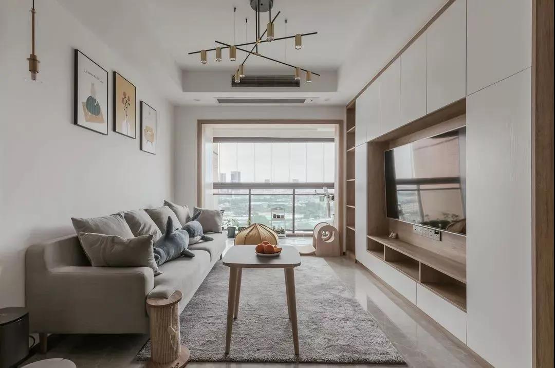 80㎡三居室，合理布局设计