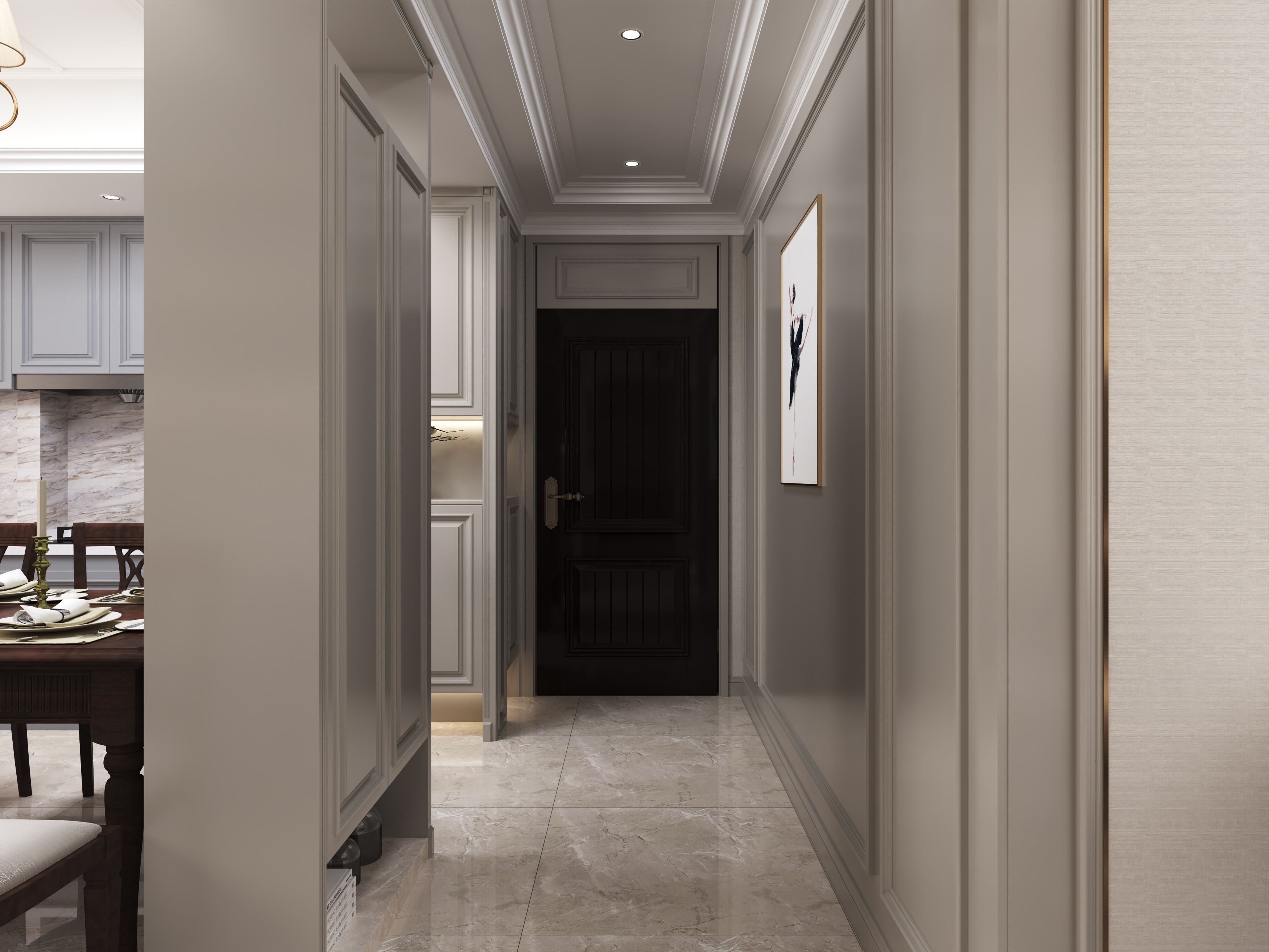 蓝晶绿洲120平美式风格