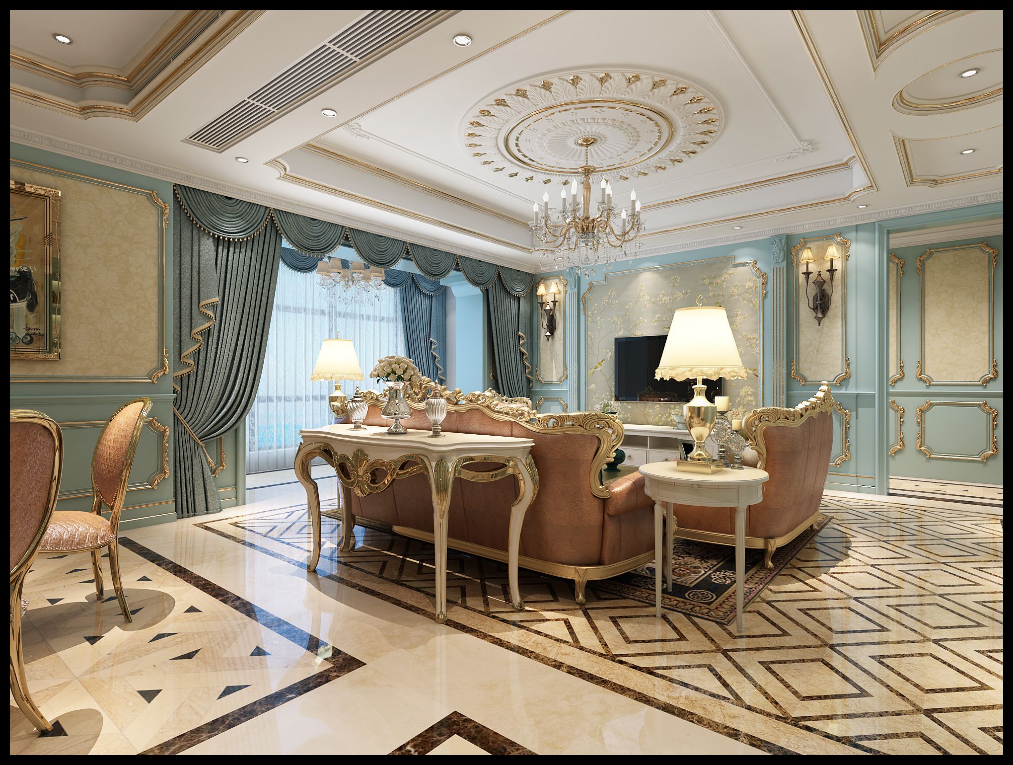 绿地名邸公馆 212平法式风格