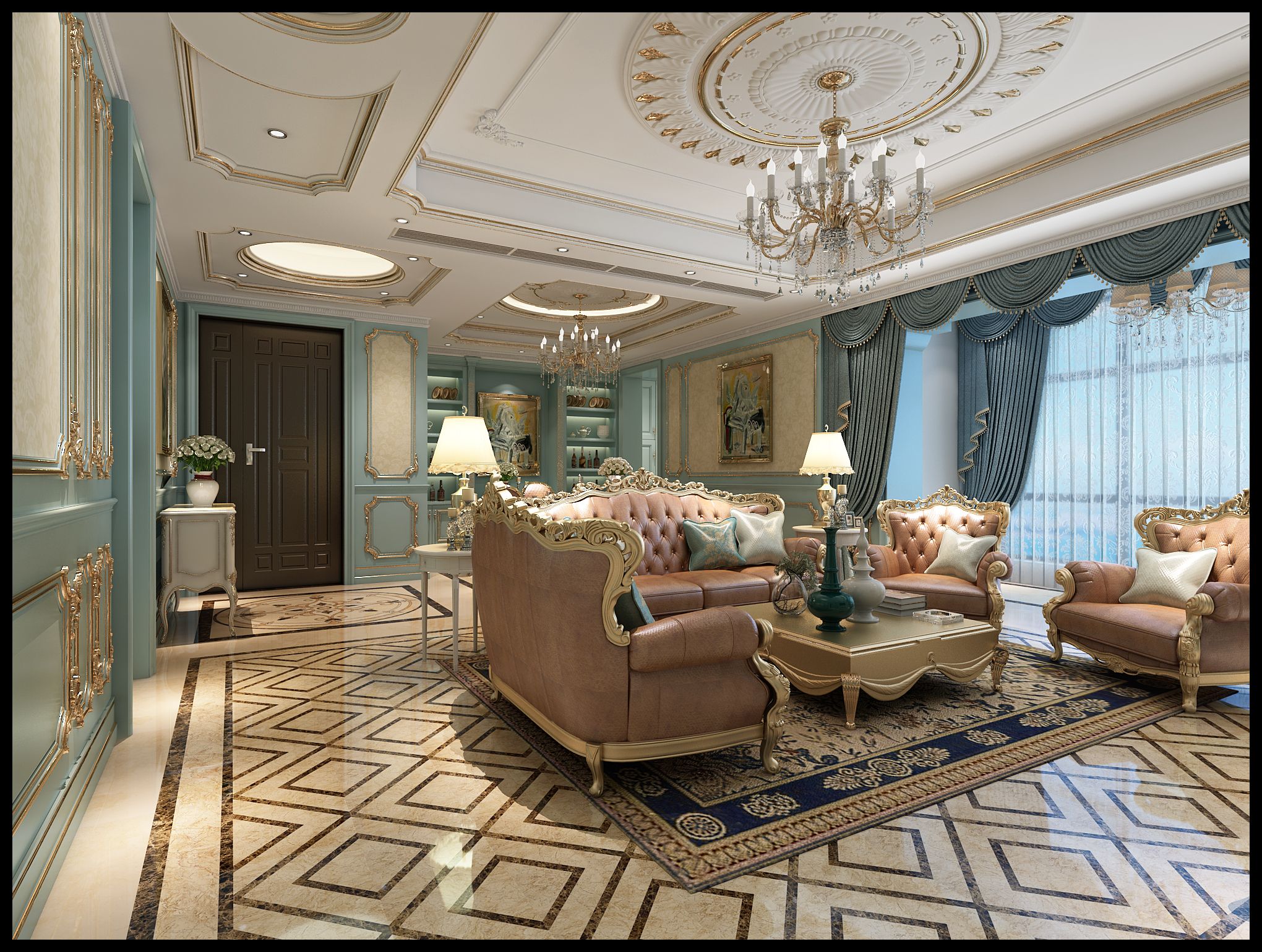 绿地名邸公馆 212平法式风格