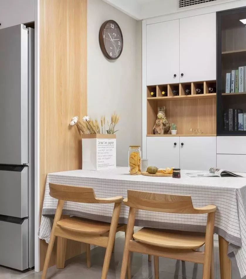 一眼就爱上了！115㎡简约原木风，自然又温馨！