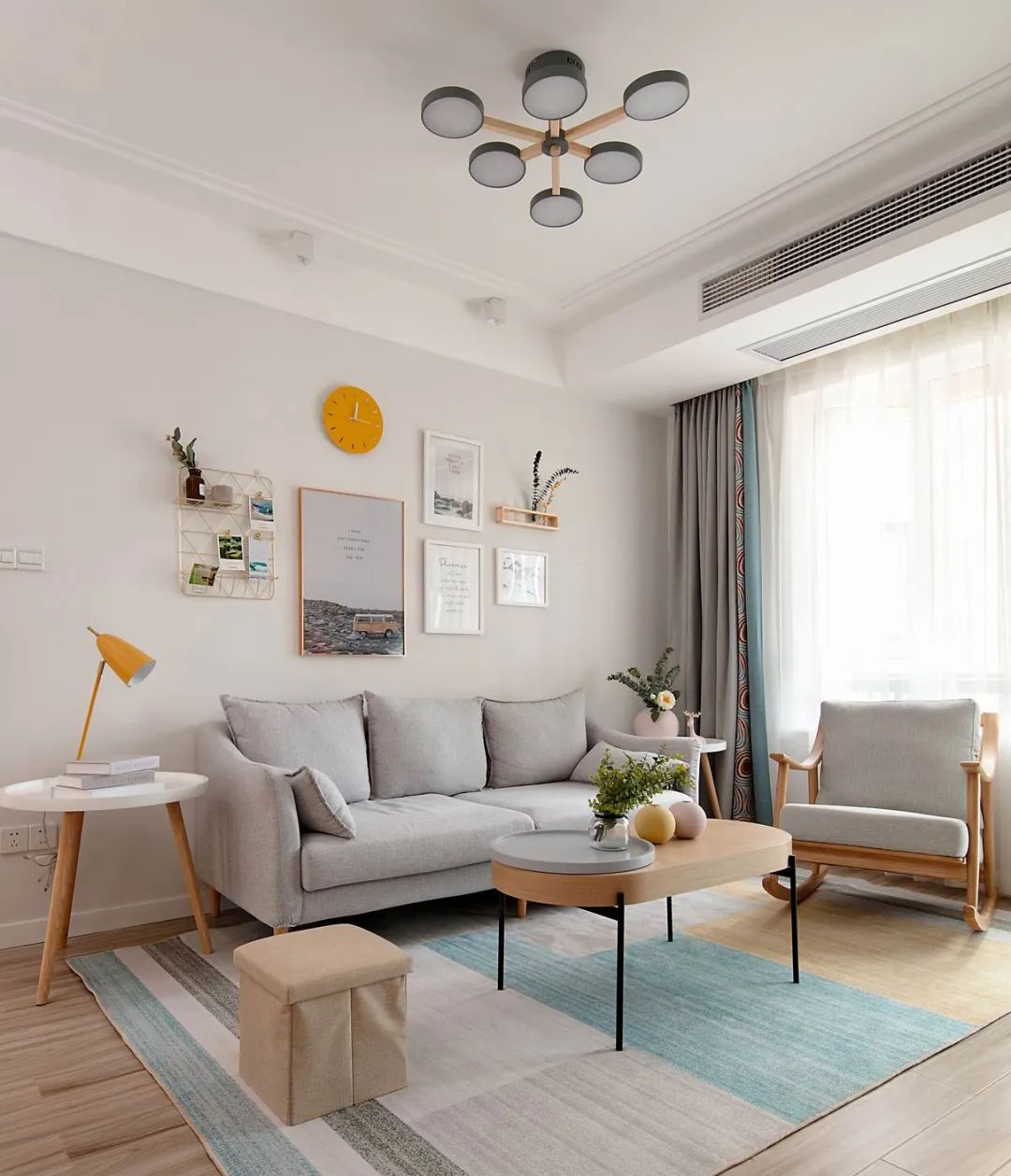 80m²清新又治愈：小户型北欧原木风，抄她家就够了
