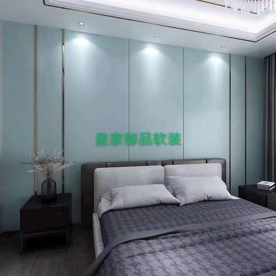 墙布硬包软包家具设计搭配，施工效果图