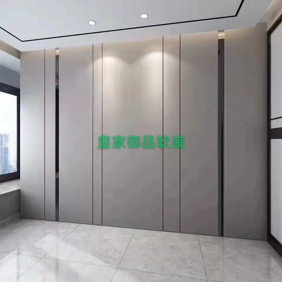 墙布硬包软包家具设计搭配，施工效果图