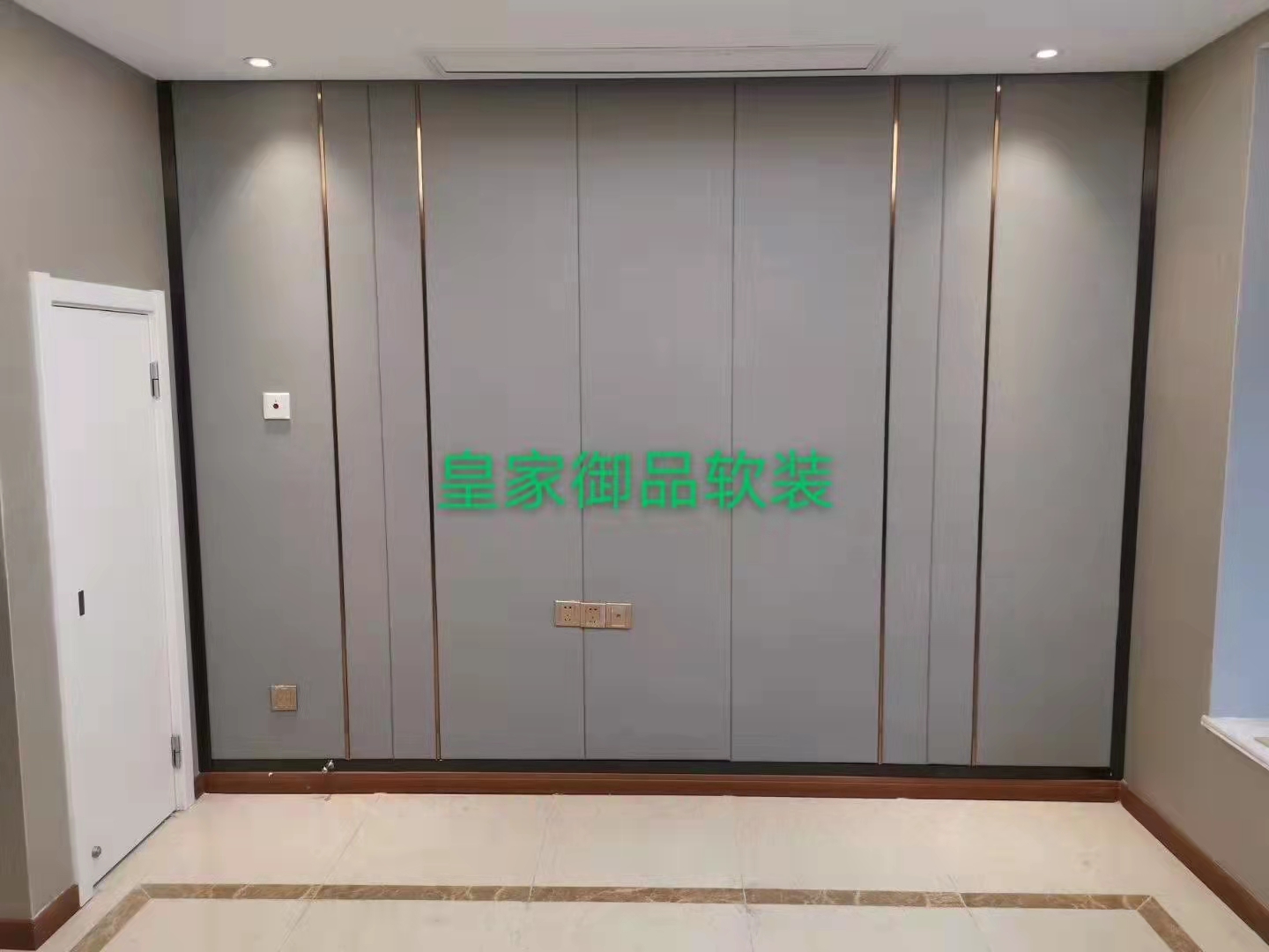 墙布硬包软包家具设计搭配，施工效果图