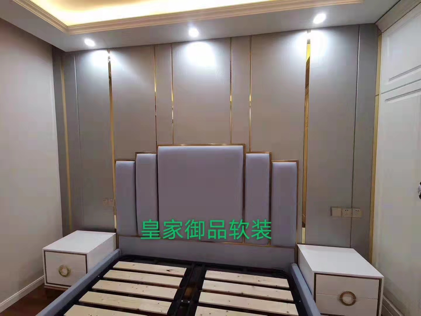 墙布硬包软包家具设计搭配，施工效果图