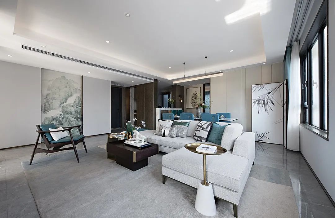 169㎡现代简约 | 干净纯洁，明亮和煦的家