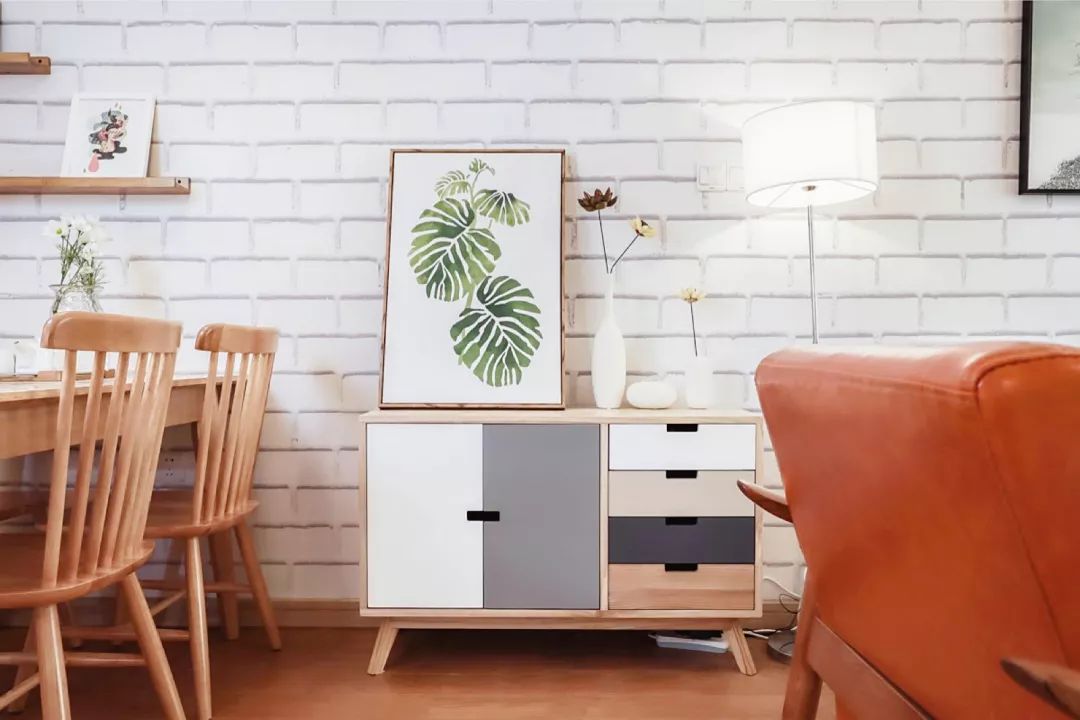 107平北欧三房，一进门眼睛就亮了，实在漂亮！