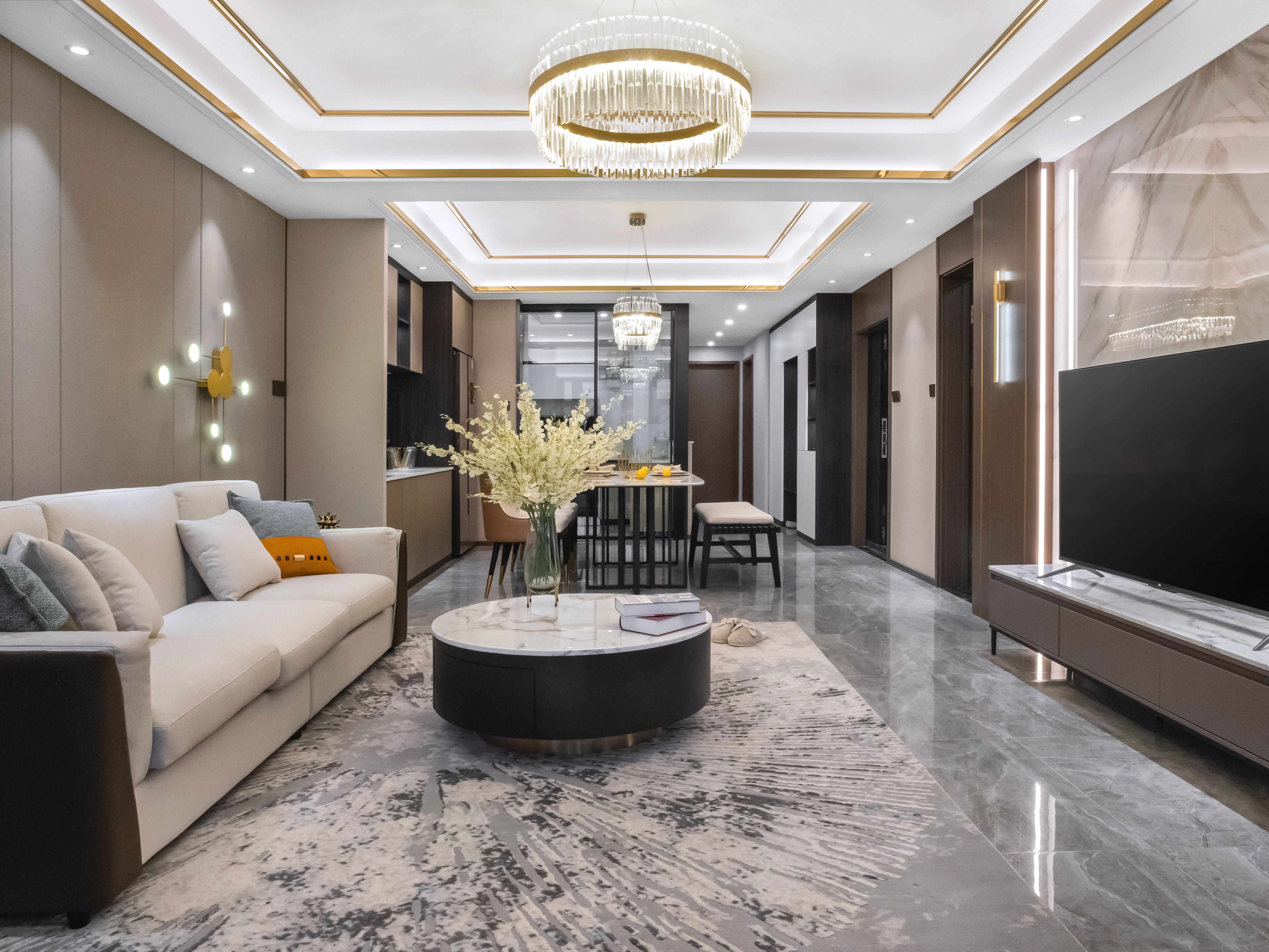 136㎡三室现代轻奢