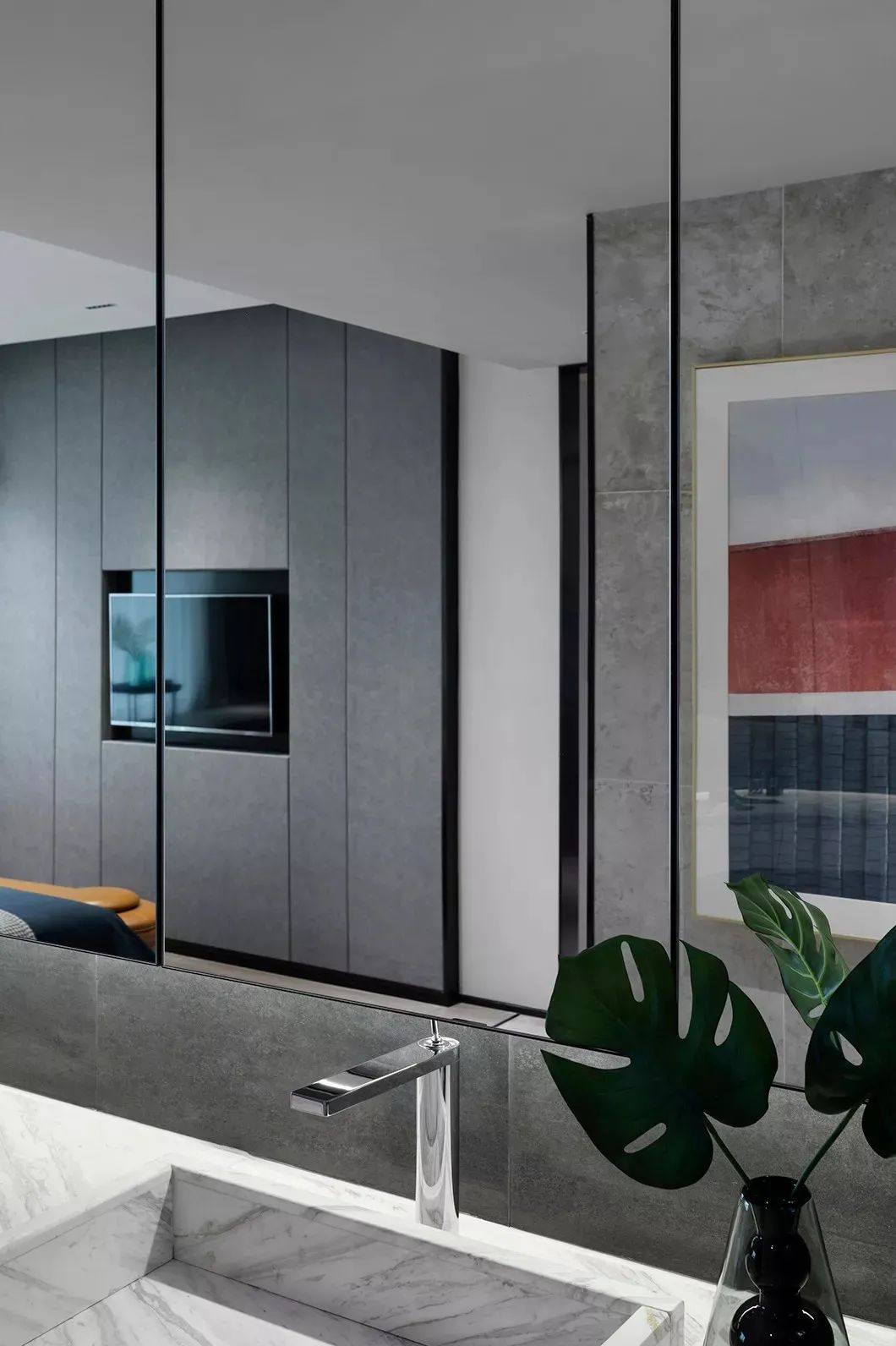 116㎡的黑白灰色调装修，整体空间充满了成熟优雅的气质！