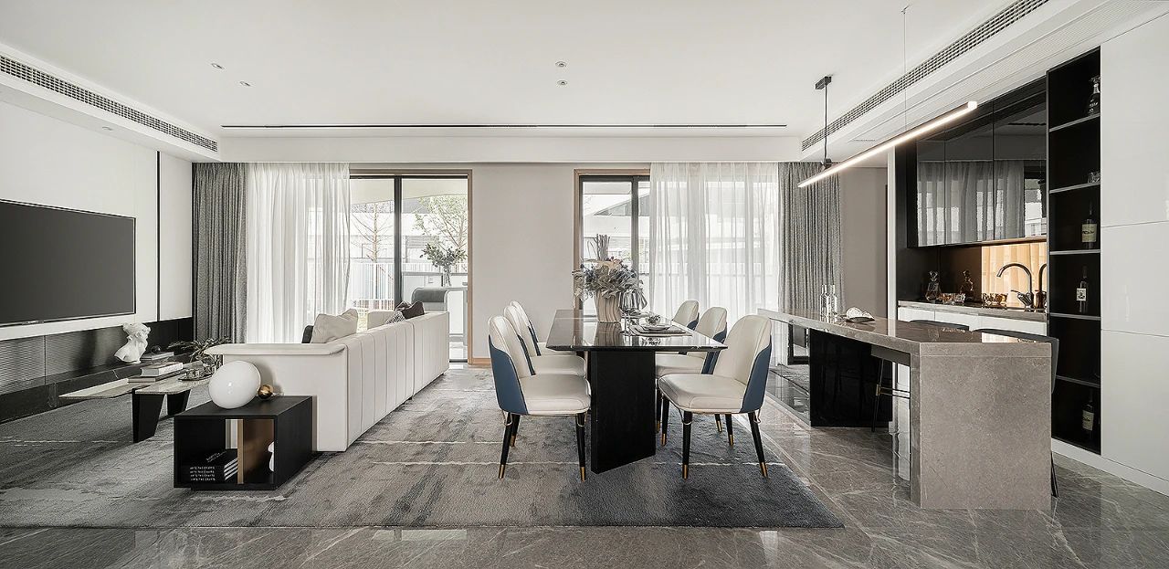 116平米三居室现代风格