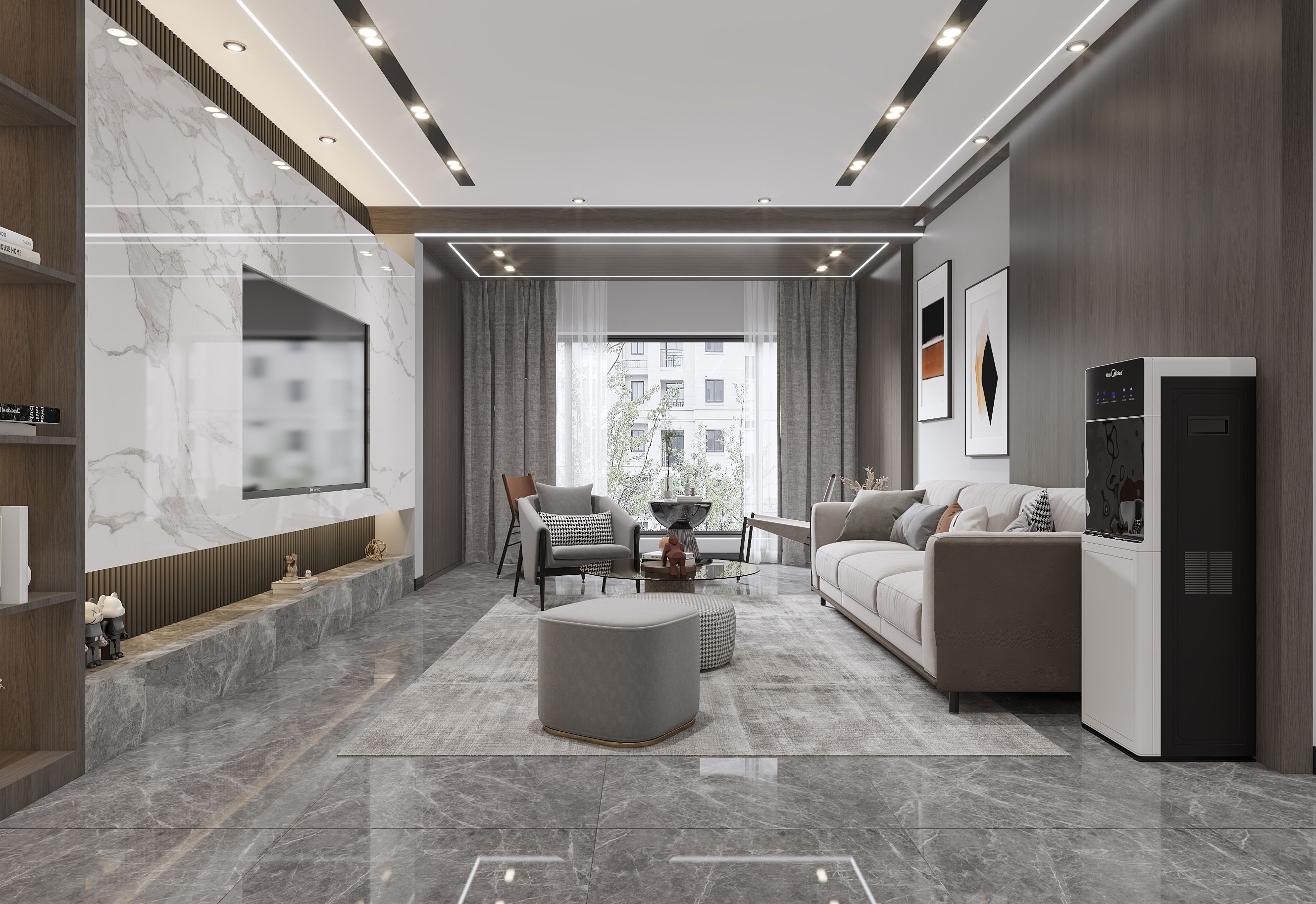 110平现代风格装修案例