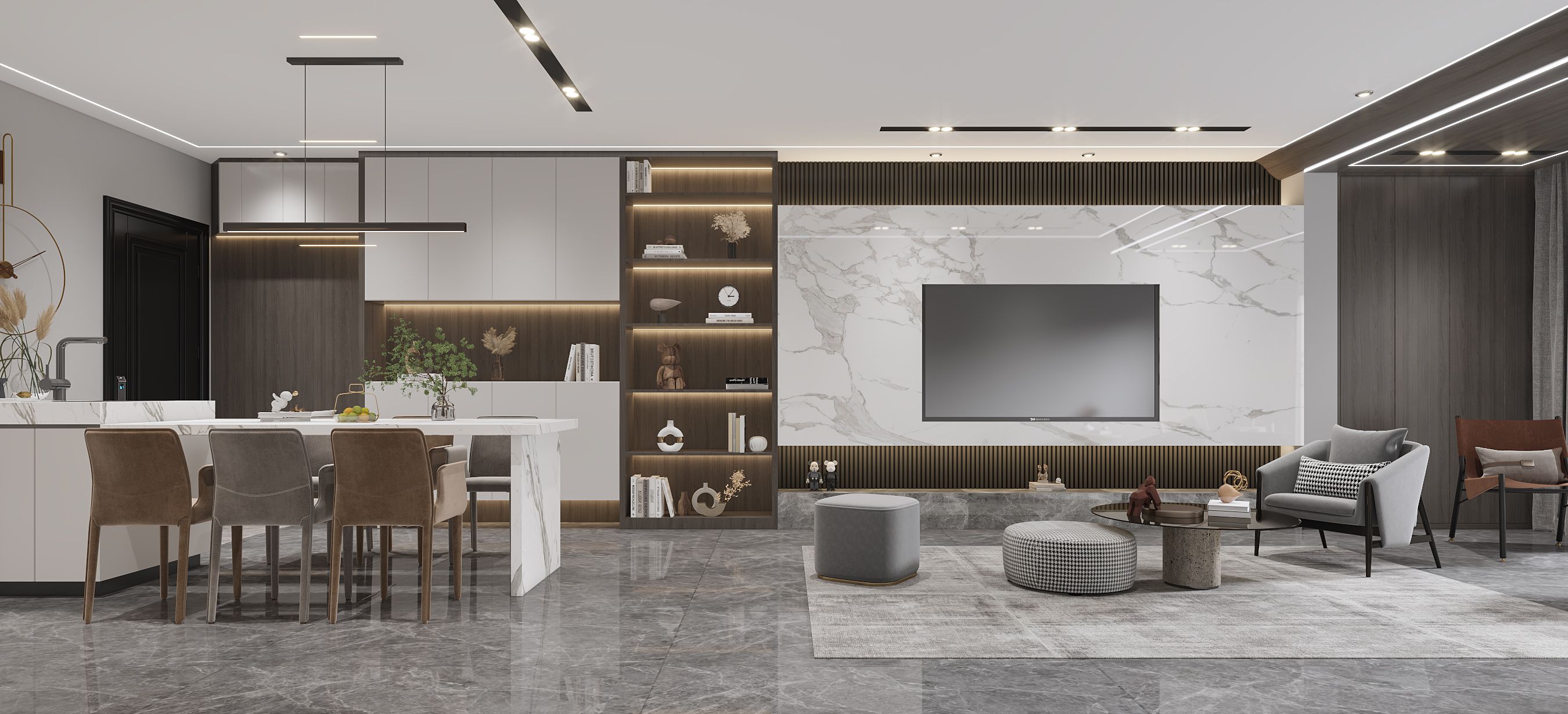 110平现代风格装修案例