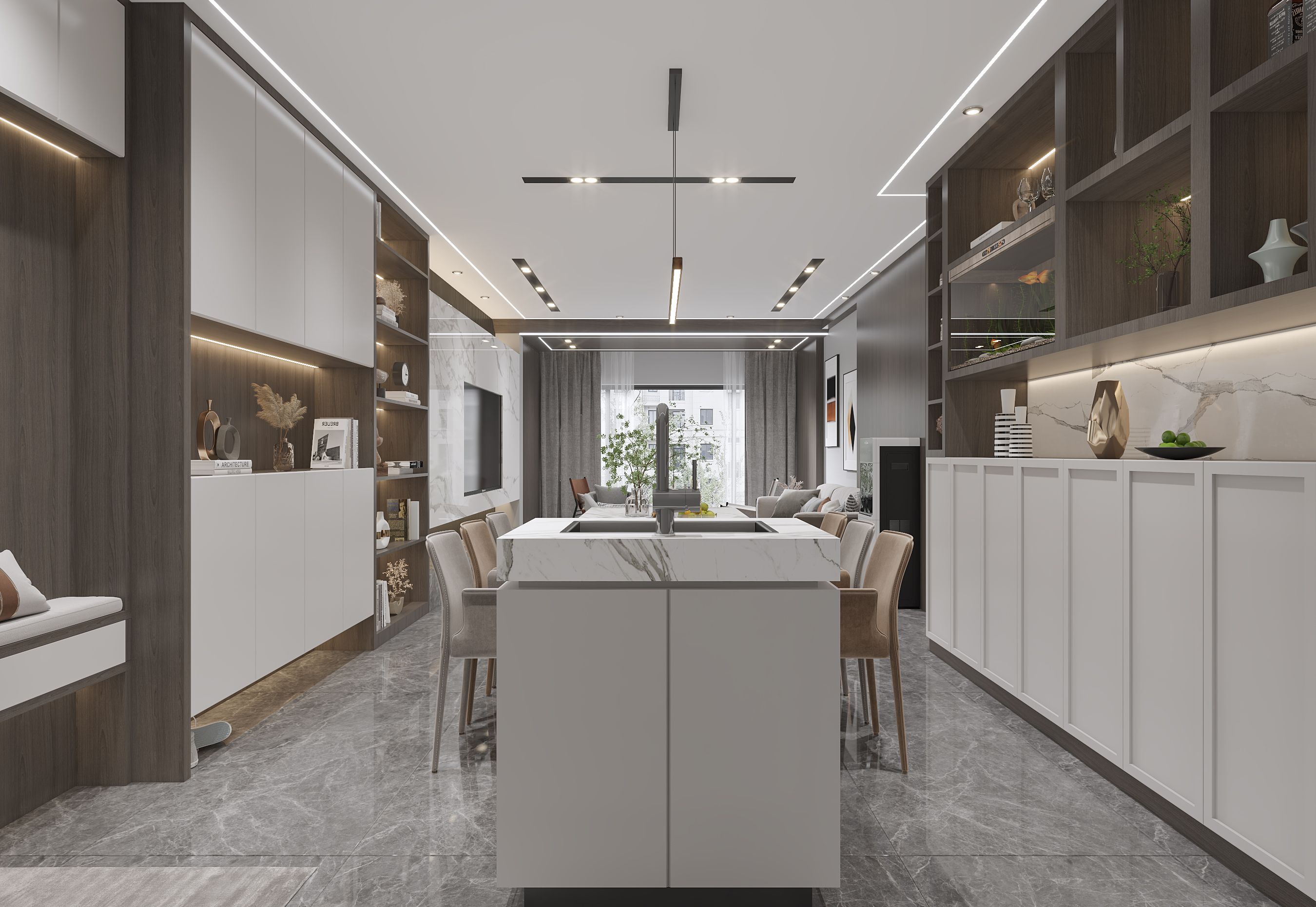 110平现代风格装修案例