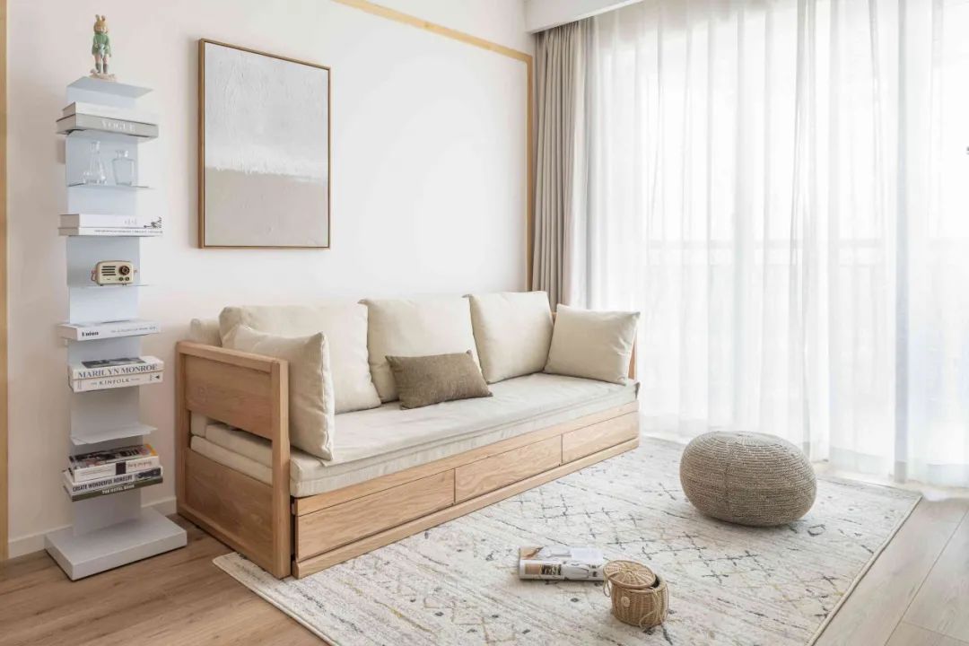 80m²奶油色+原木风：这个治愈原木小屋，不仅超强收纳又颜值满满！