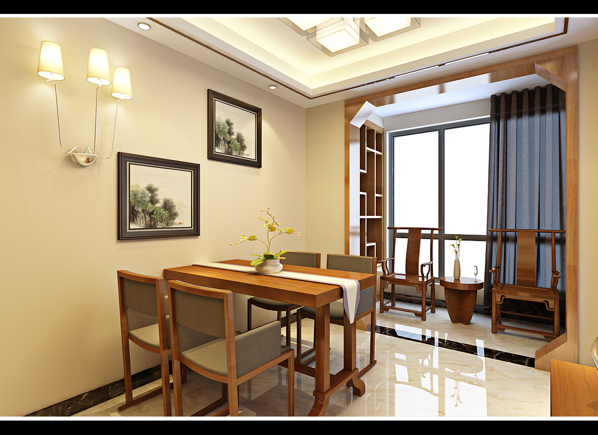 125平新中式风格，禅之韵味