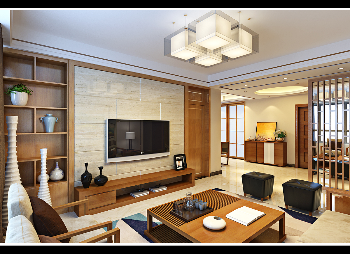 125平新中式风格，禅之韵味