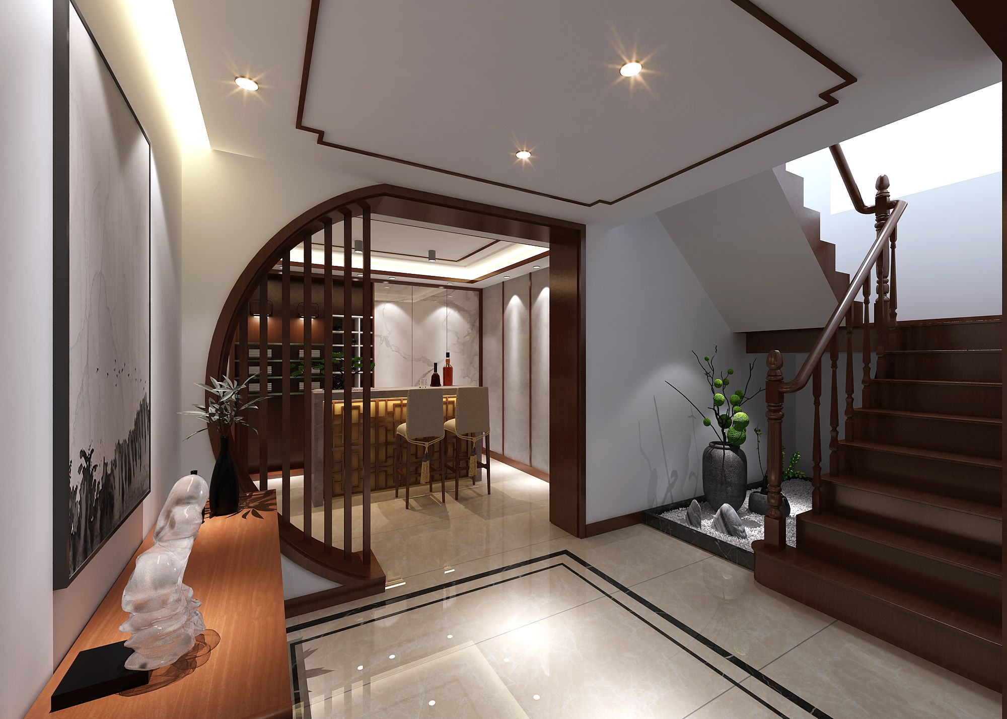 100平新中式，禅之韵味