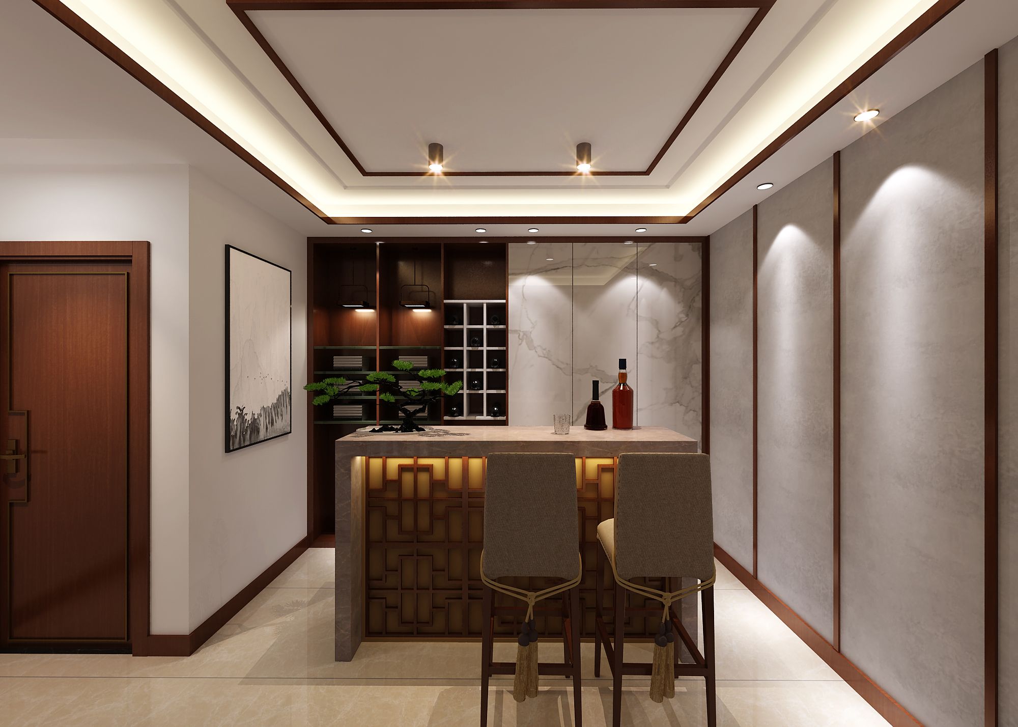 100平新中式，禅之韵味