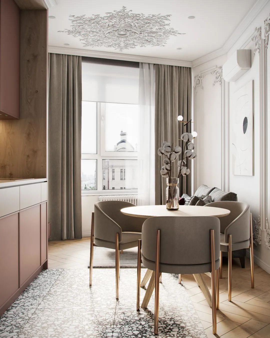 57㎡粉色小宅，雅致！ 