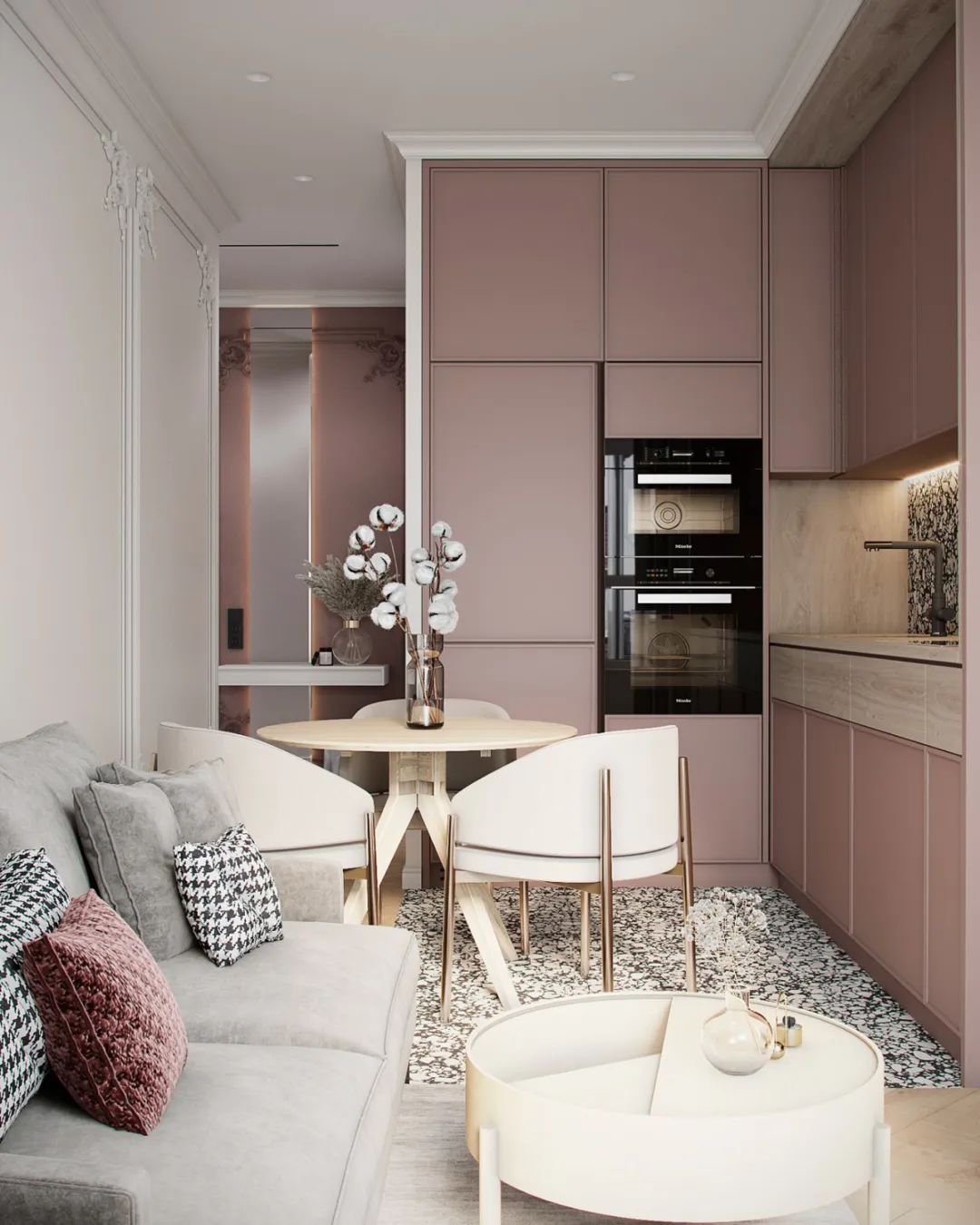 57㎡粉色小宅，雅致！ 