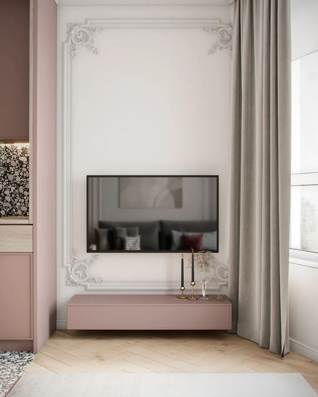 57㎡粉色小宅，雅致！ 