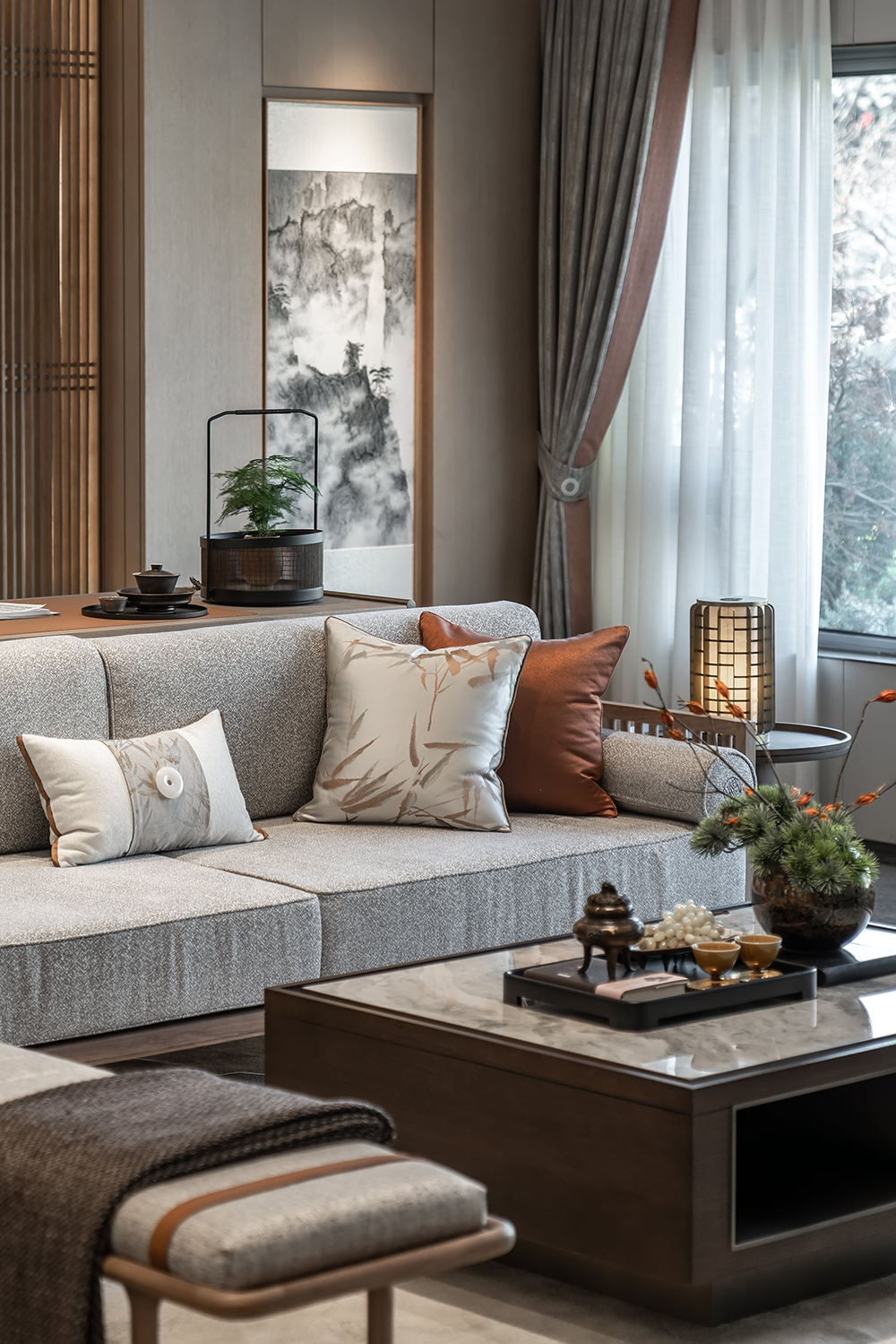 125㎡现代中式住宅