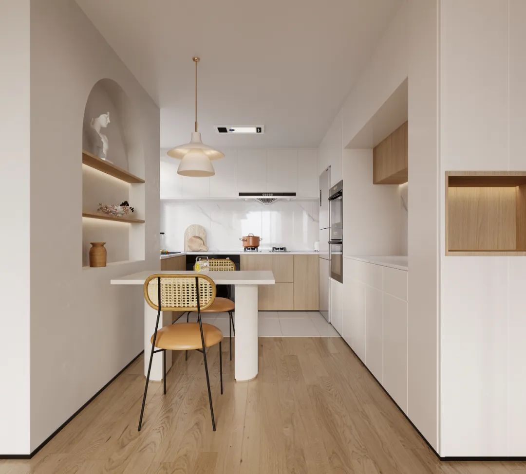 48㎡阳光花园原木奶油风，生活像奶油般细腻