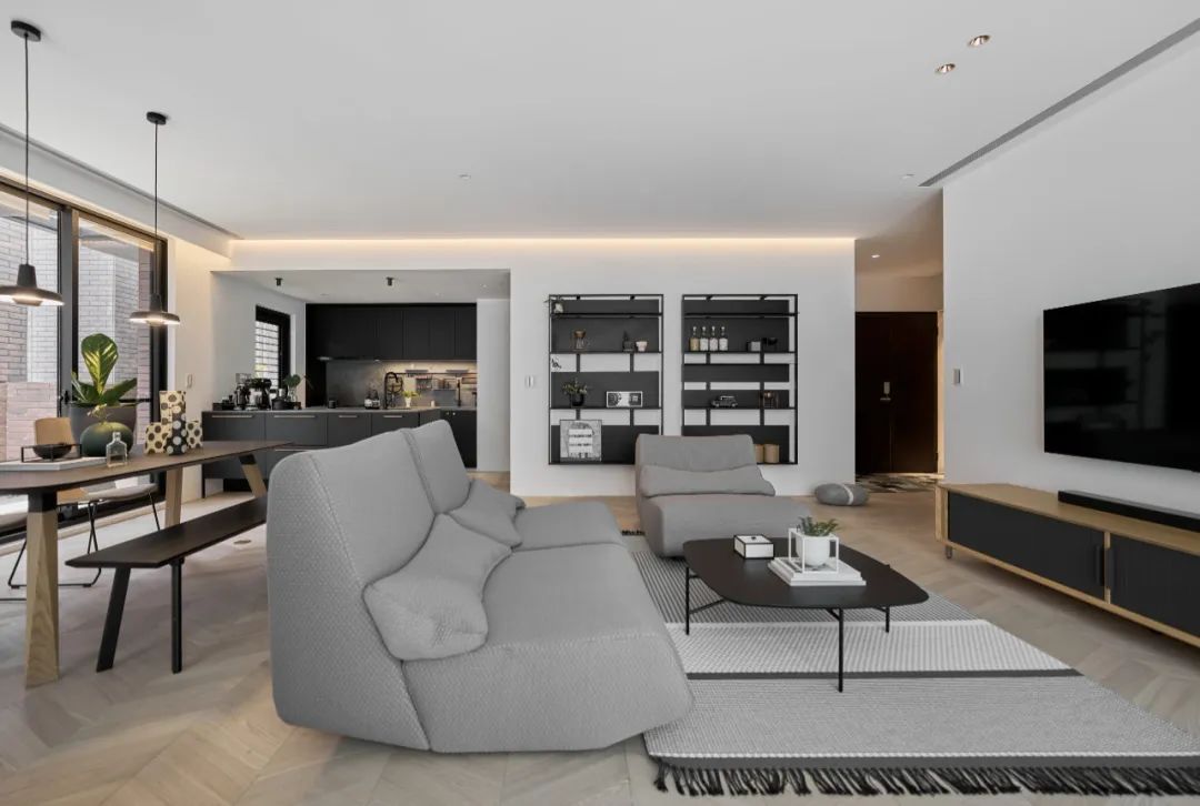 黑白灰搭配的北欧风 时尚、轻奢、低调！