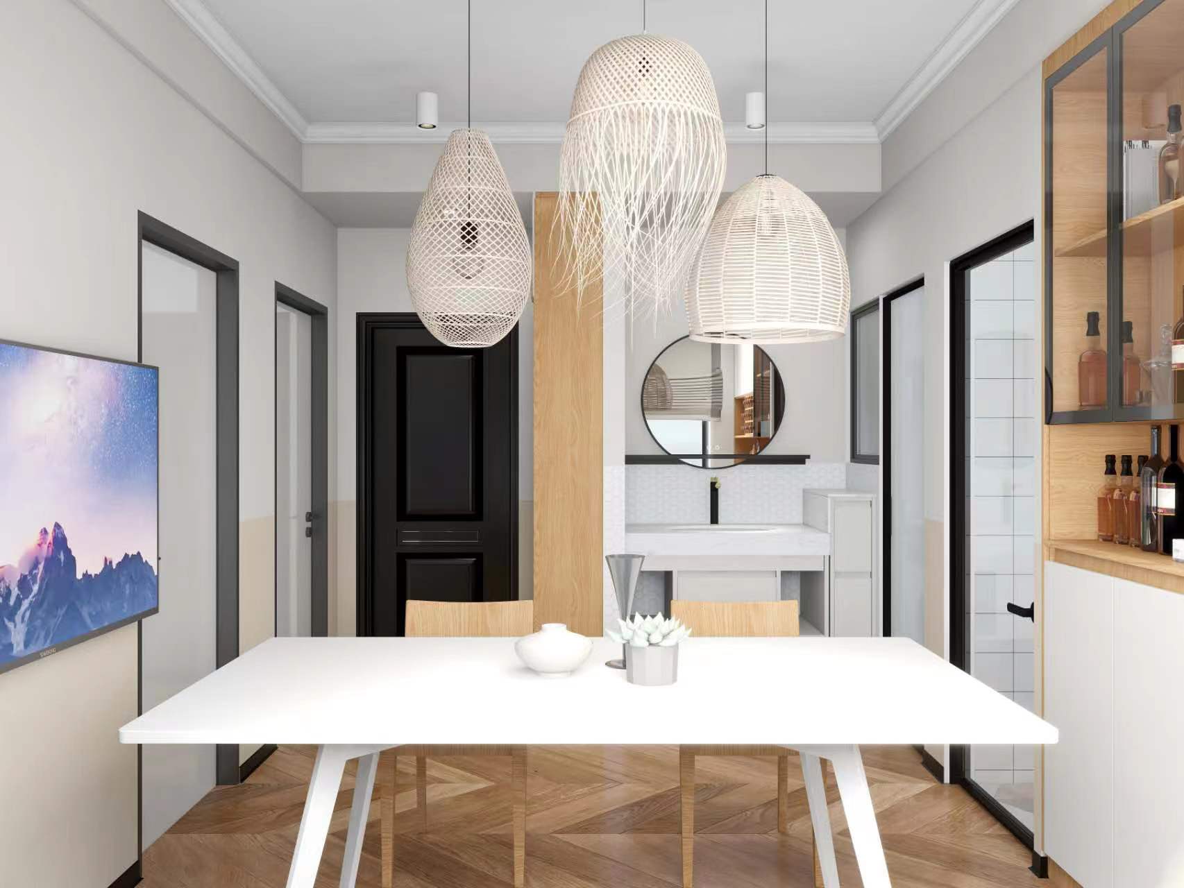 小清新，功能性储物空间