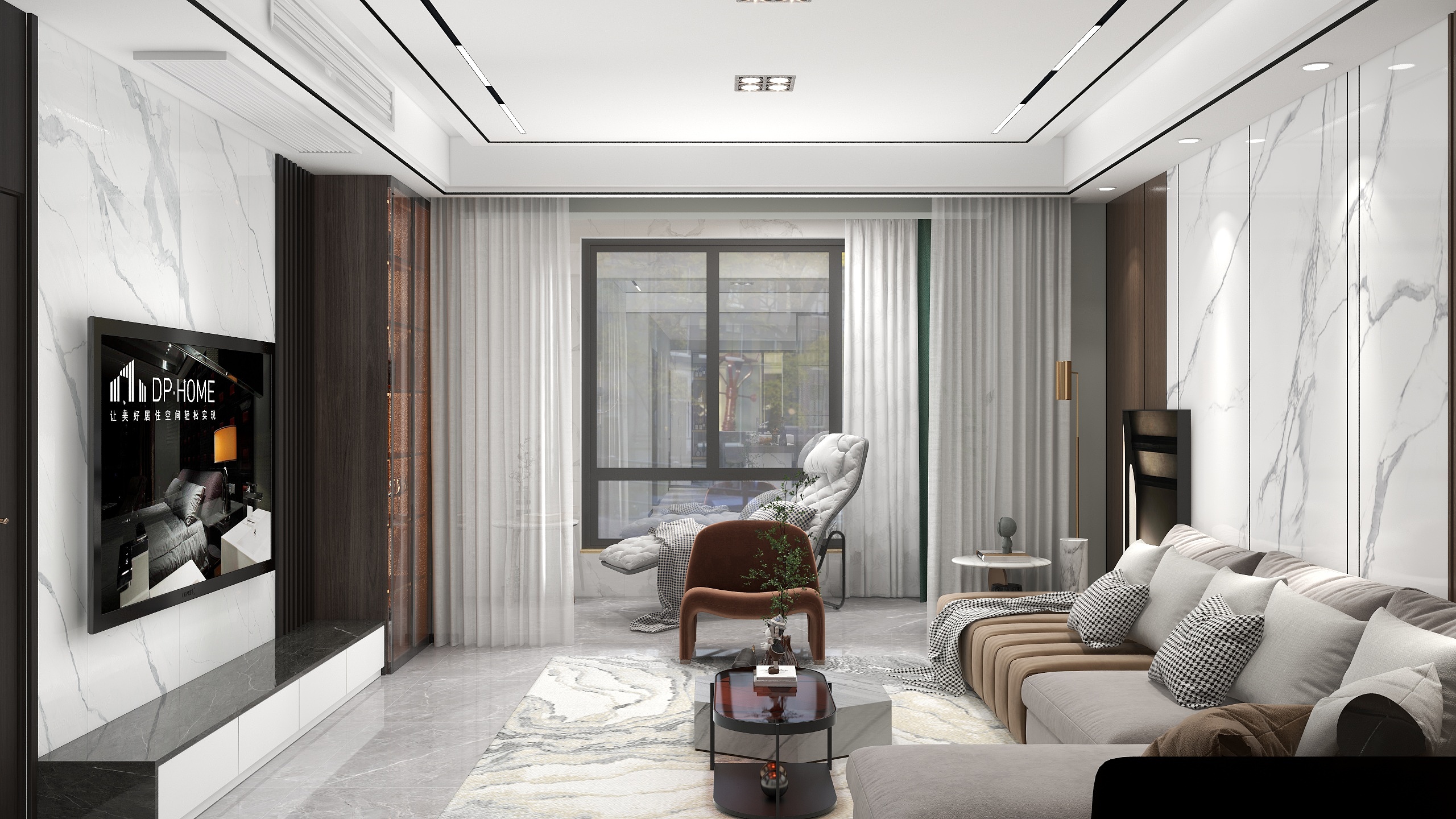 40平客餐厅，轻奢，无主灯吊顶