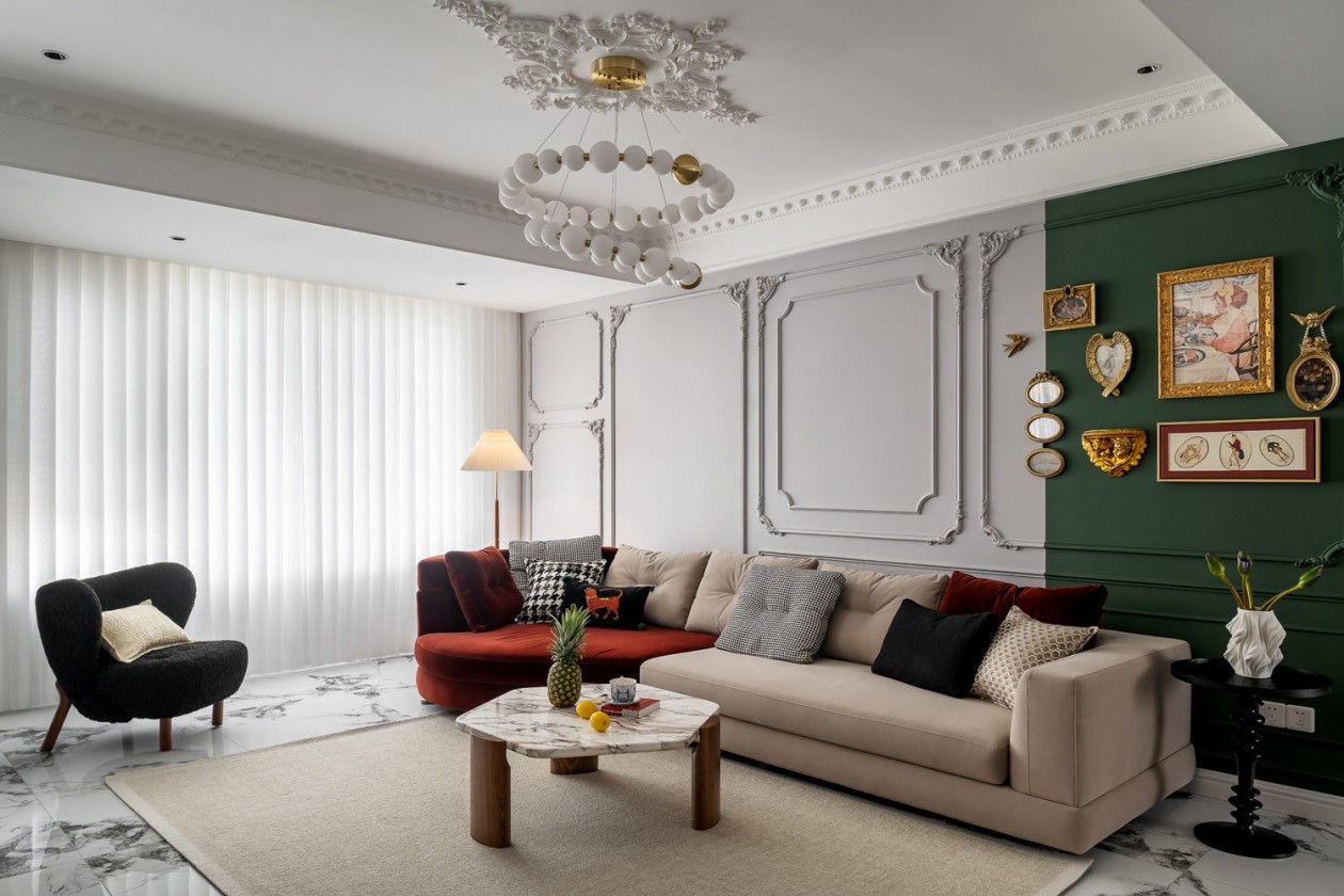 240平法式混搭，红绿CP撞色搭配