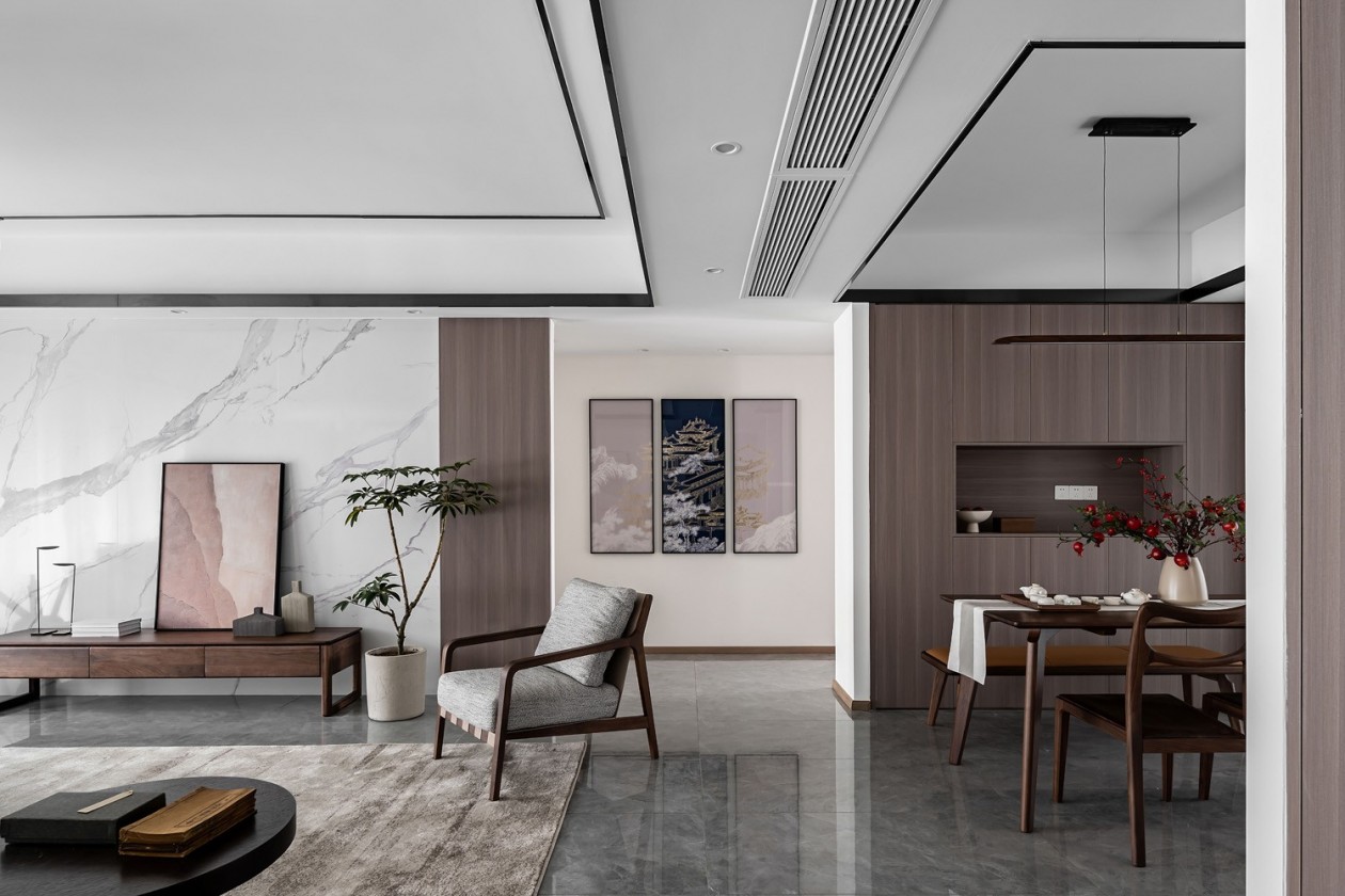  120㎡ 现代中式家居的极简之美