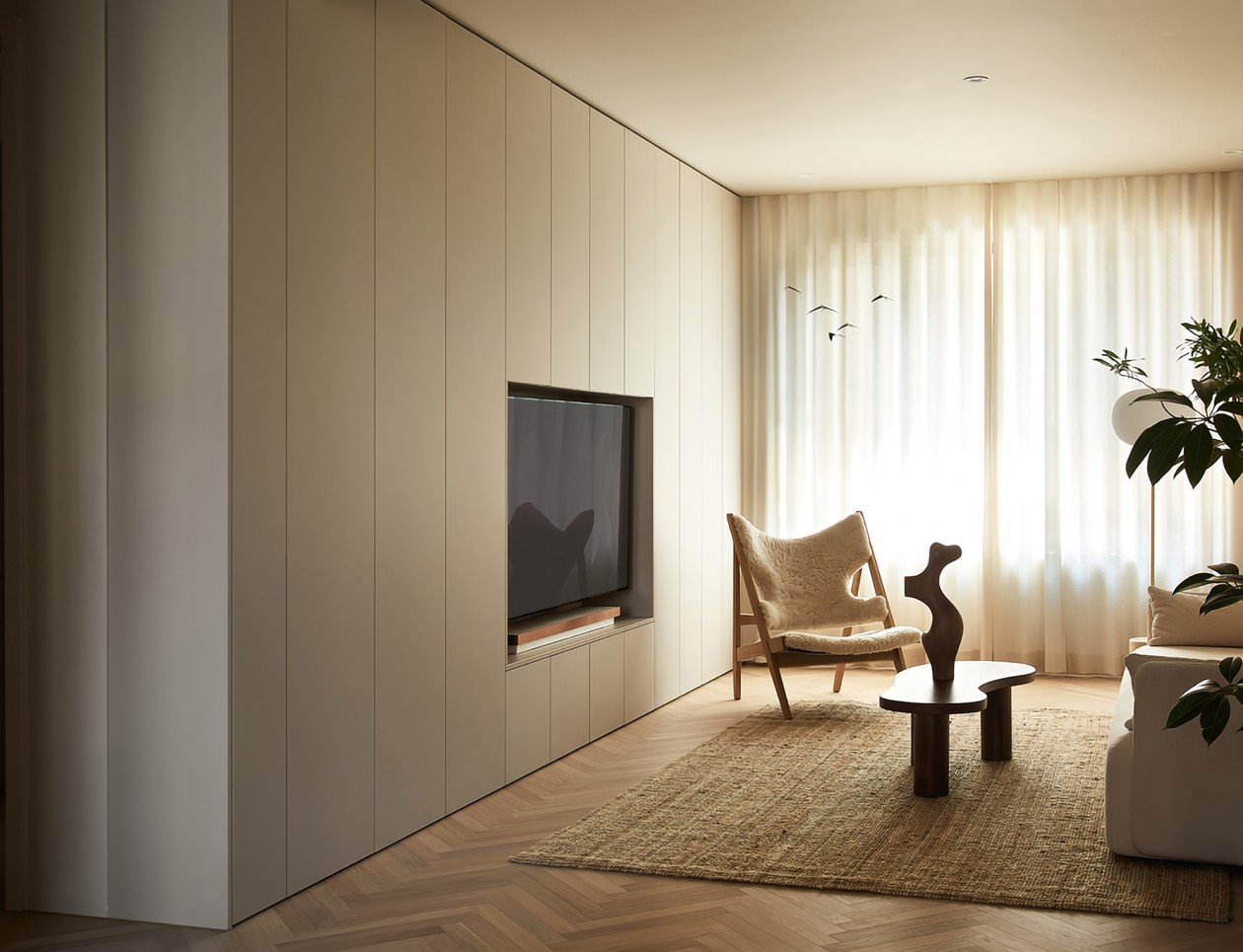 奶油复古感公寓