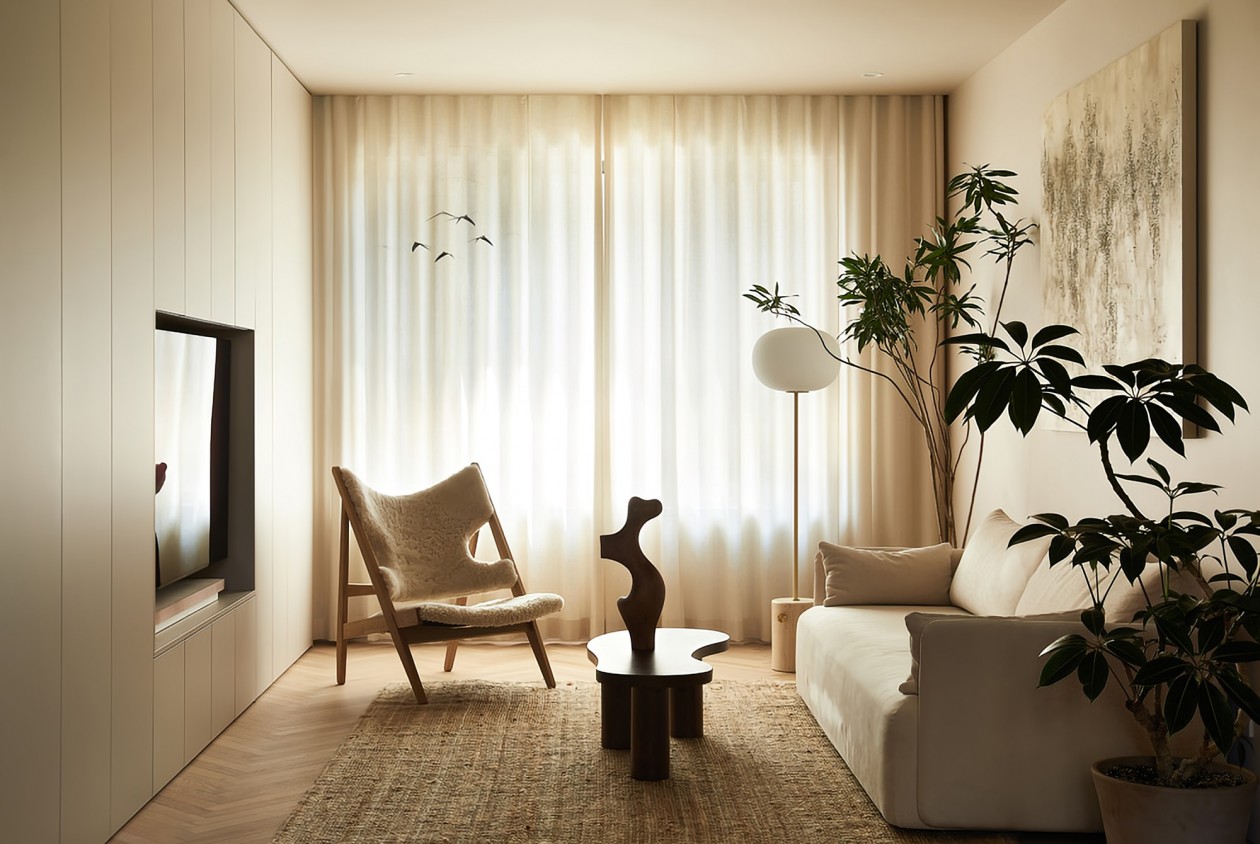 奶油复古感公寓