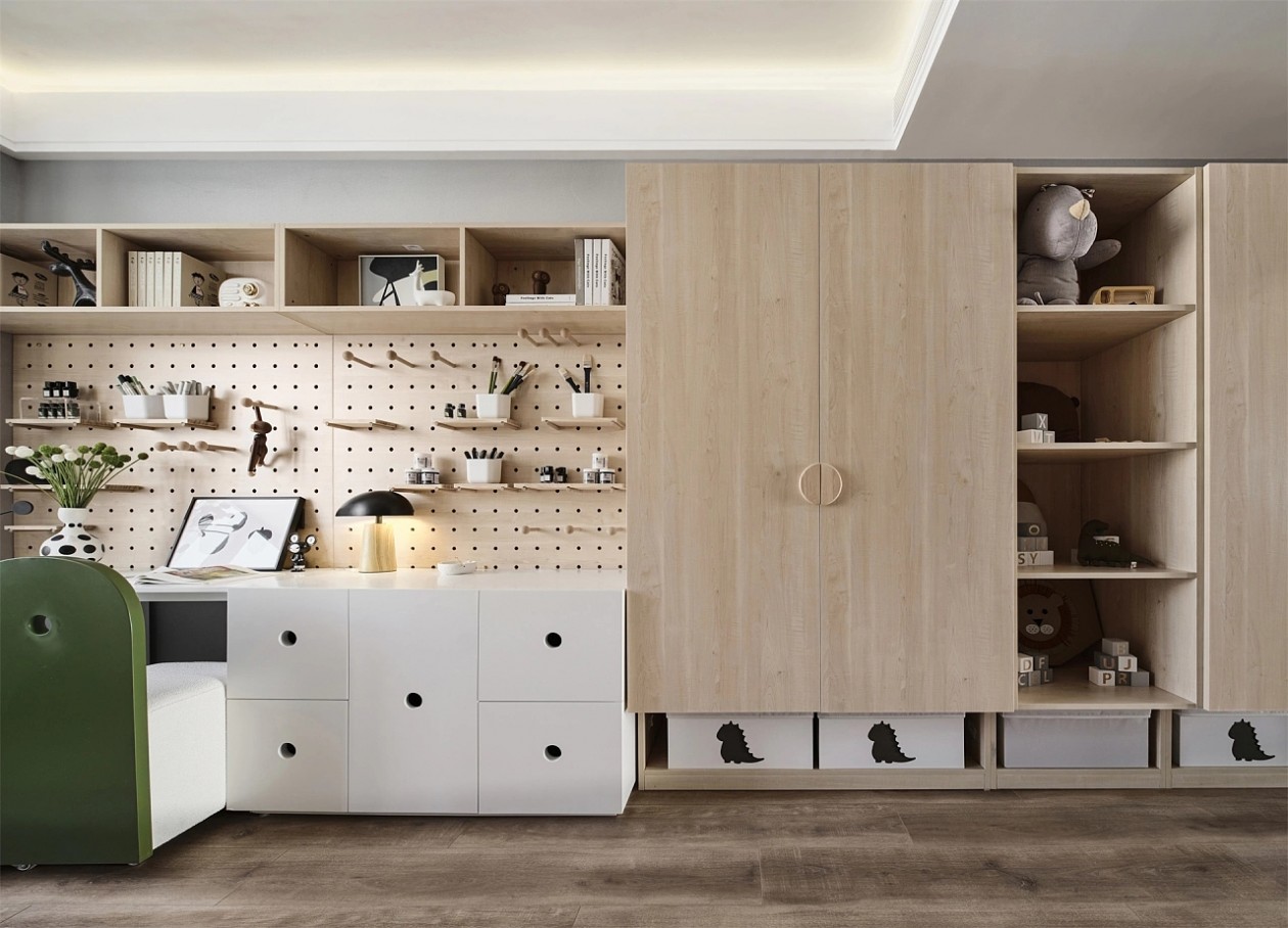 现代清新绿，凝练活力氧气之家