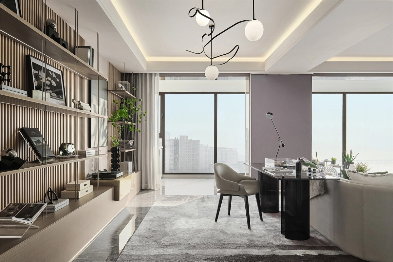 现代清新绿，凝练活力氧气之家