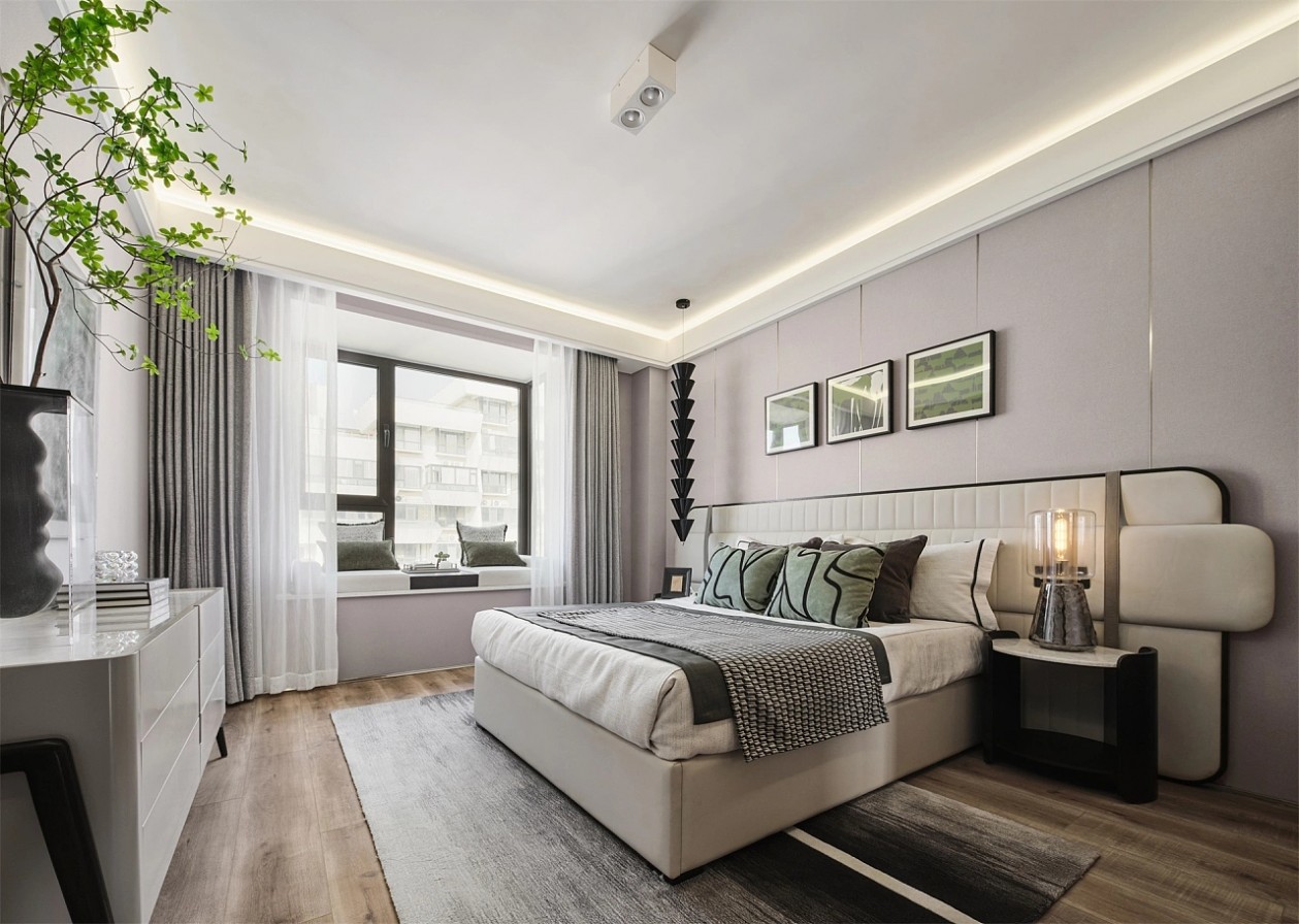 现代清新绿，凝练活力氧气之家