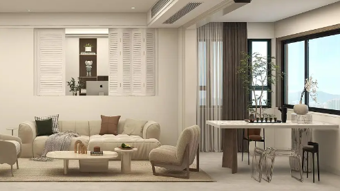 奶油风装修案例