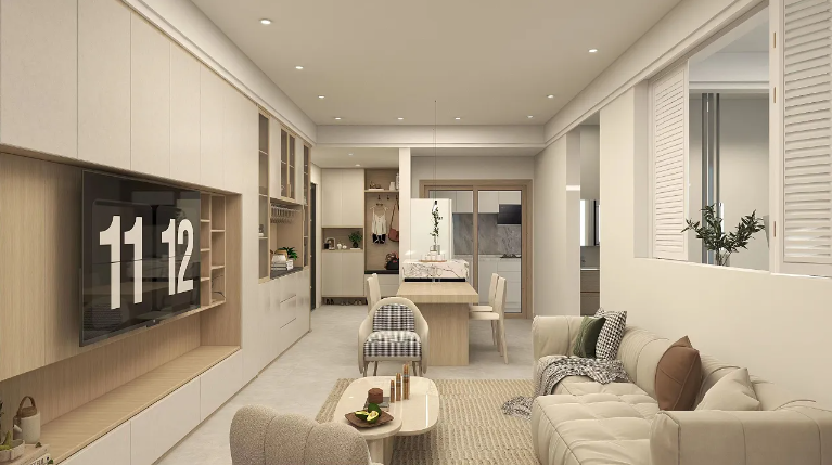 奶油风装修案例