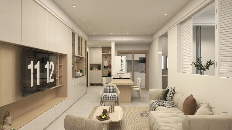 奶油风装修案例