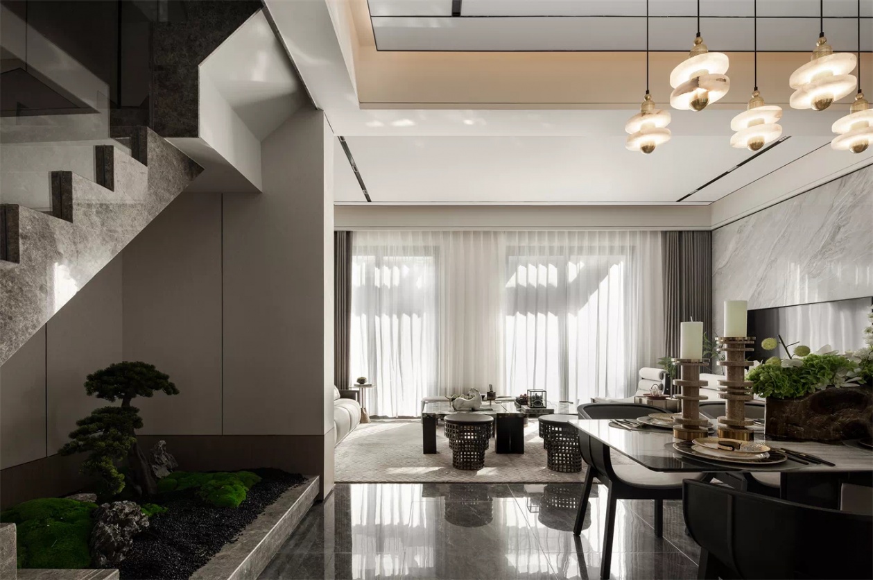 远山碧色，清隽雅居