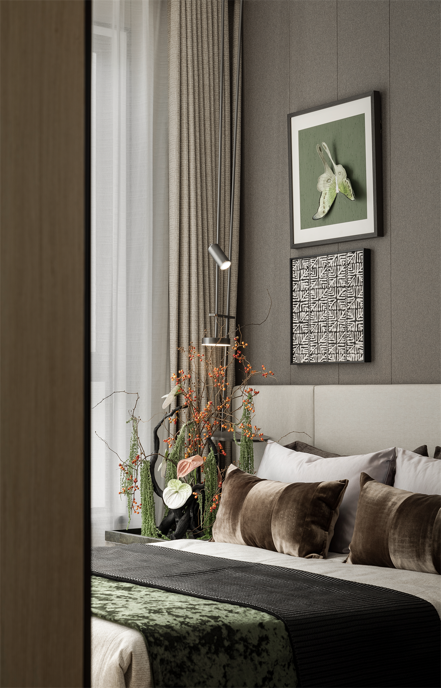 远山碧色，清隽雅居