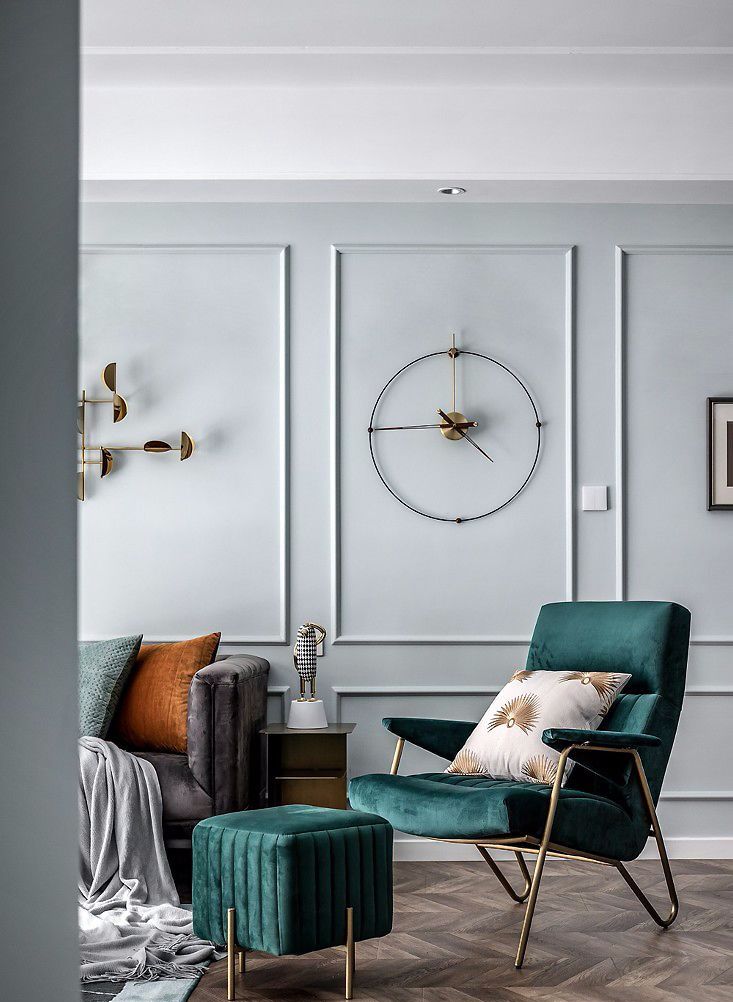 107㎡轻奢美式3室2厅，打造无法抗拒的优雅质感