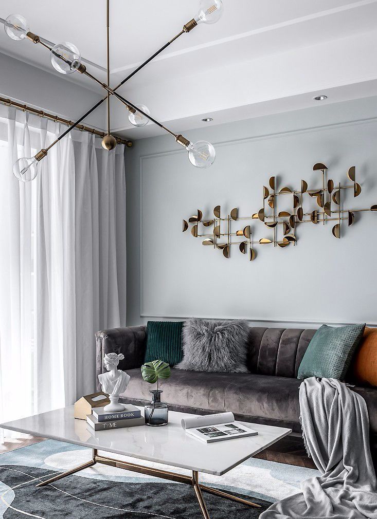 107㎡轻奢美式3室2厅，打造无法抗拒的优雅质感