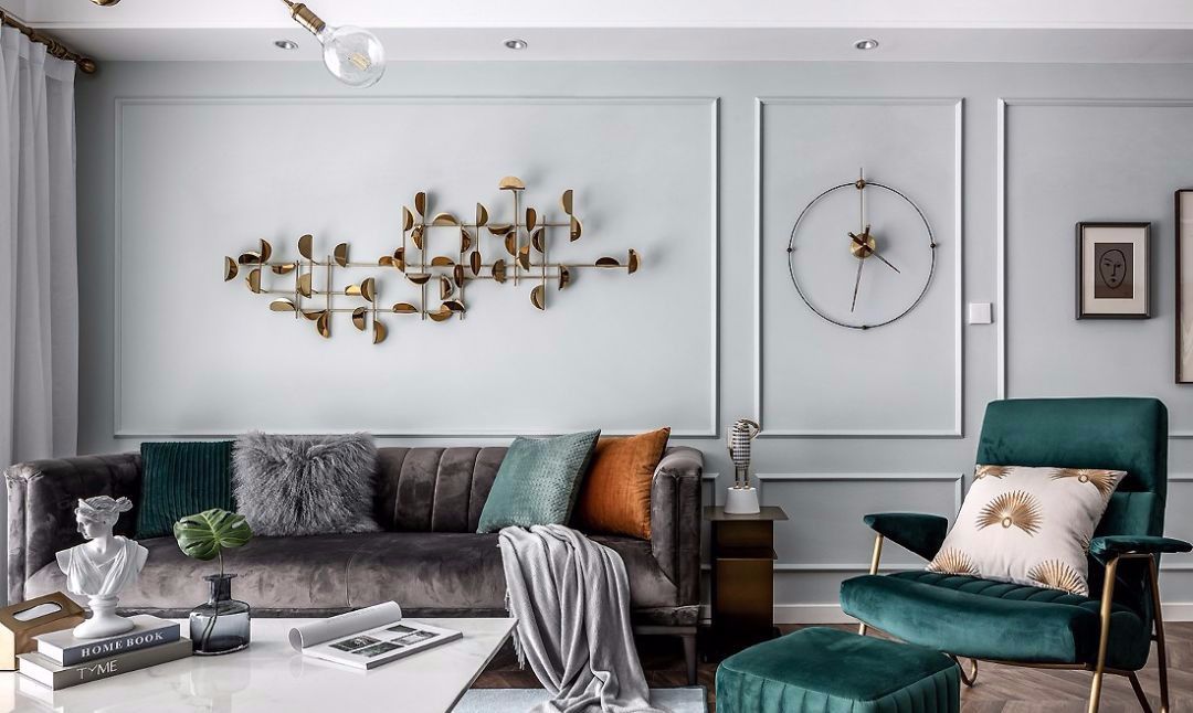 107㎡轻奢美式3室2厅，打造无法抗拒的优雅质感