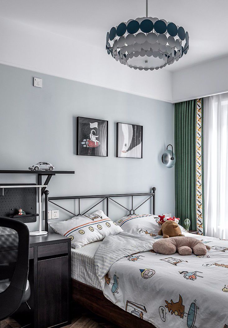 107㎡轻奢美式3室2厅，打造无法抗拒的优雅质感