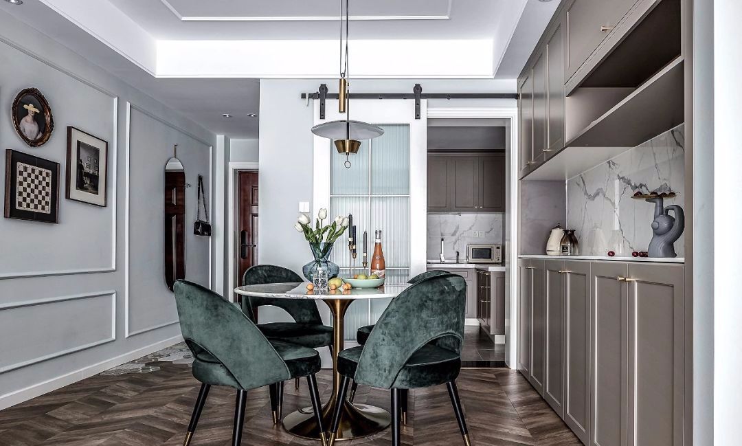 107㎡轻奢美式3室2厅，打造无法抗拒的优雅质感